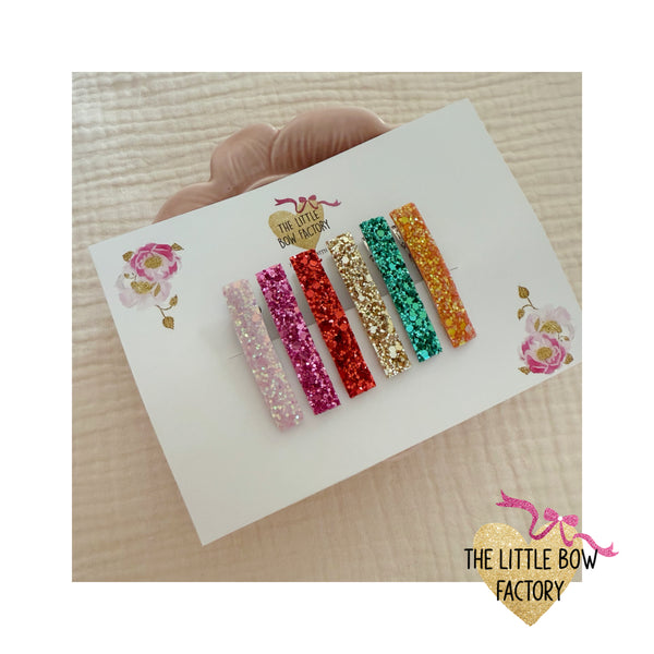 Sparkly straight style clips
