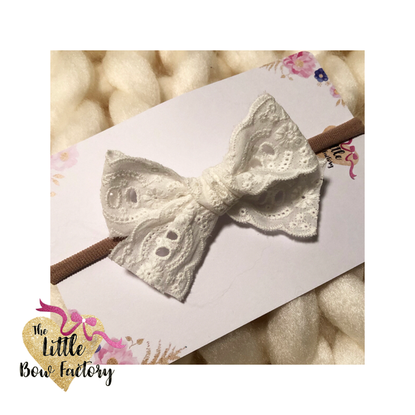 Ltd Edition - vintage broidery lace bow