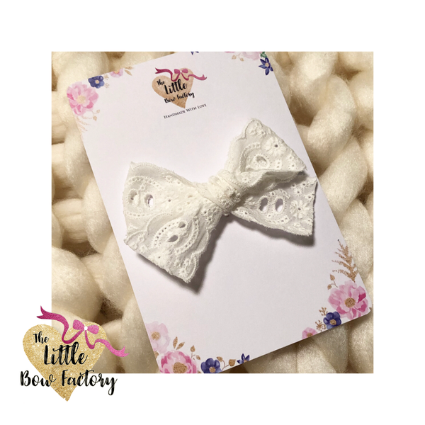 Ltd Edition - vintage broidery lace bow
