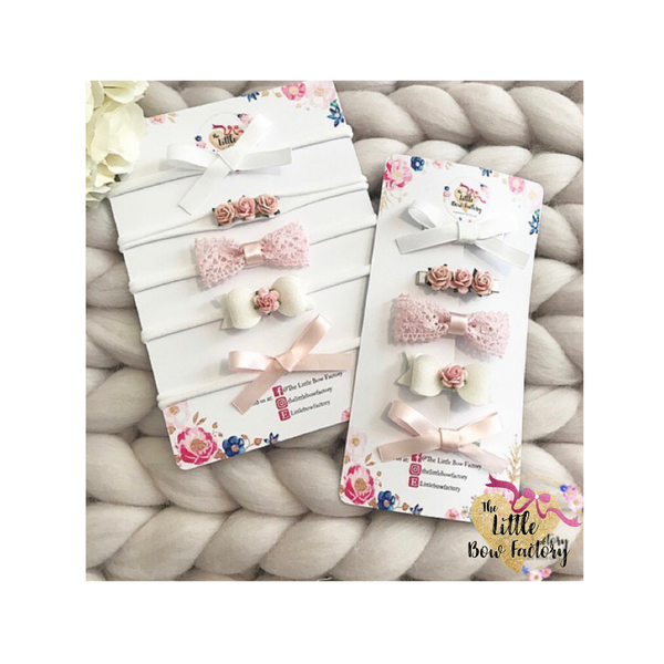 The essential pink and white dainty bows
