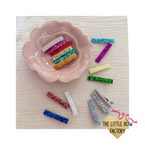 Sparkly straight style clips