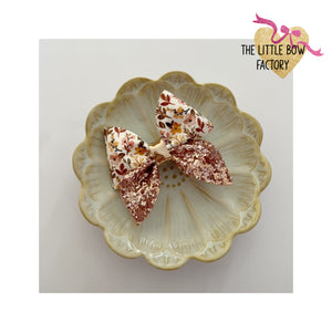 Rose gold blossom Maisie bow