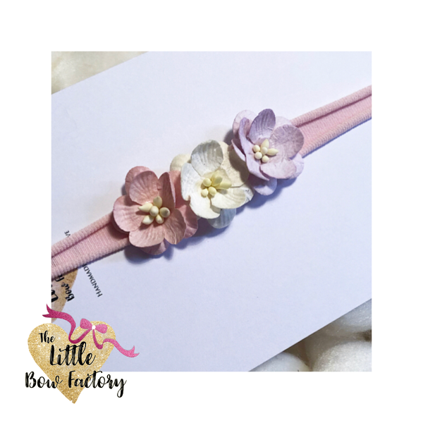 Ltd edtion - pastel pretty cherry blossom flower headbands