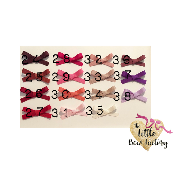 The essentials - Classic ribbon pretties clips / mini clips