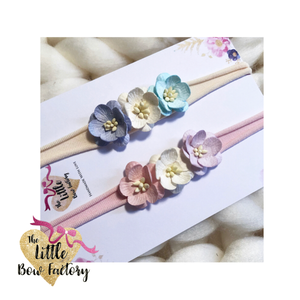 Ltd edtion - pastel pretty cherry blossom flower headbands