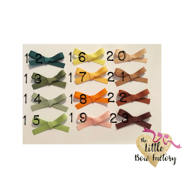 The essentials - Classic ribbon pretties clips / mini clips