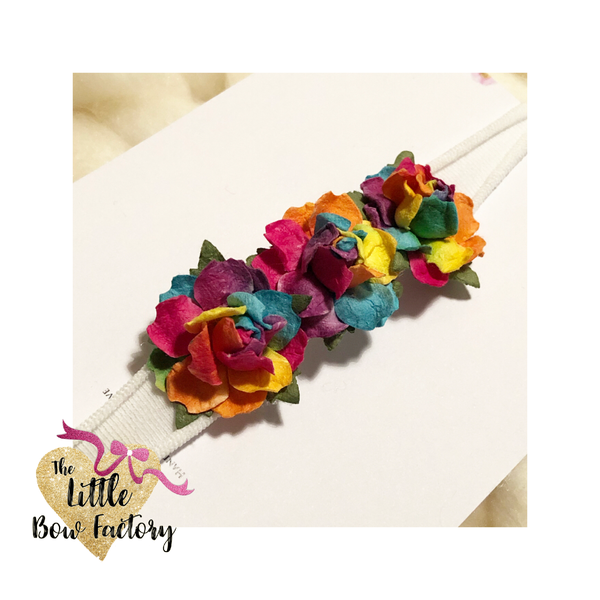 Ltd editions - rainbow brights flower crown