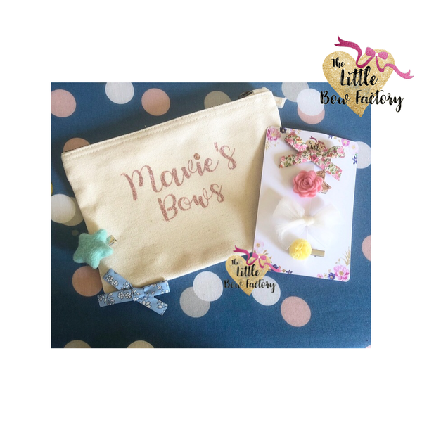 Personalised bow bag