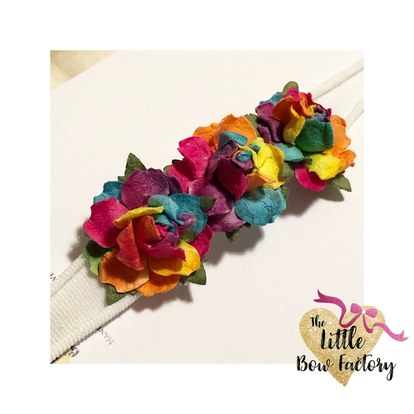 Ltd editions - rainbow brights flower crown