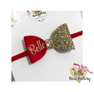 Personalised pretties - red and gold